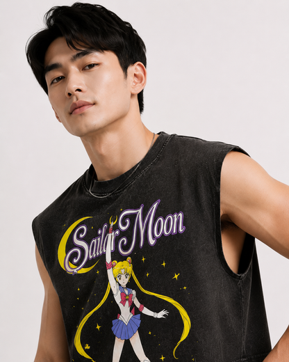 Sailor Moon Cropped Muscle Tee