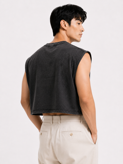 Tom & Jerry Cropped Muscle Tee