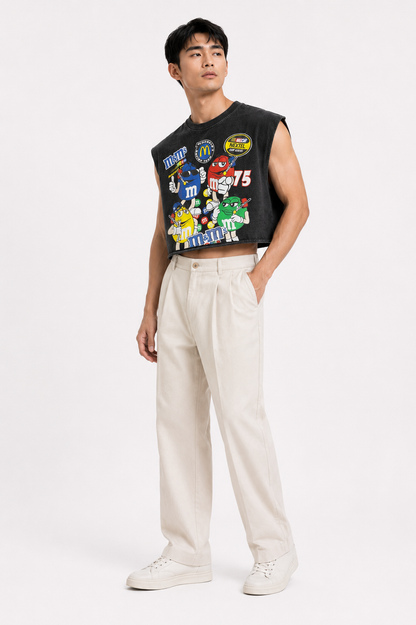 M&M's Racing Team Cropped Muscle Tee