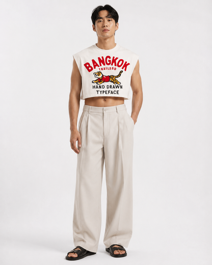 Bangkok Tiger Classic Cropped Muscle Tee