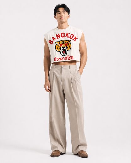 Bangkok Tiger Love Classic Cropped Muscle Tee