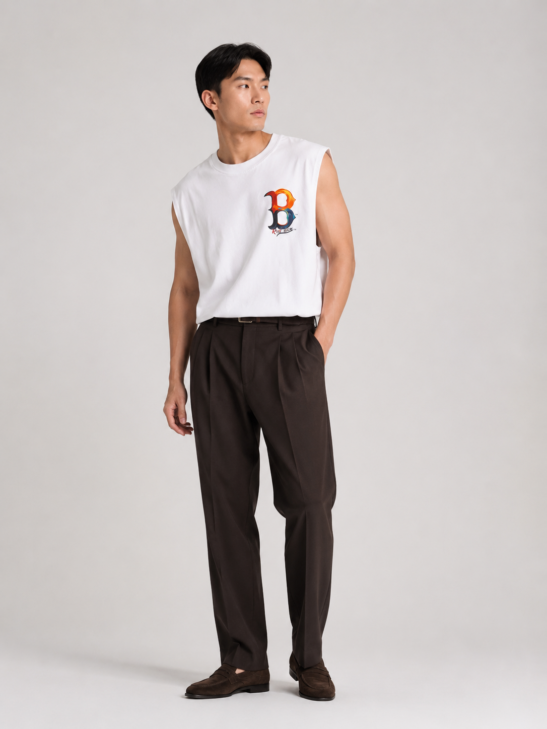 Boston Red Sox White Sleeveless Tee