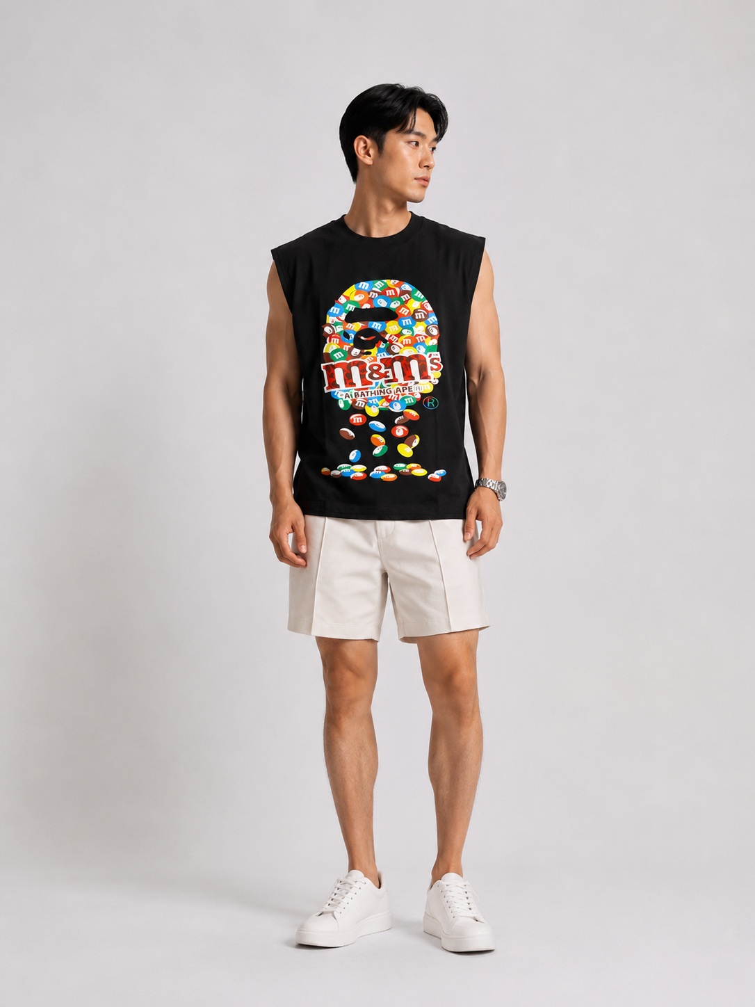BAPE x M&M's Black Sleeveless Tee
