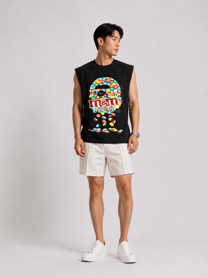 BAPE x M&M's Black Sleeveless Tee