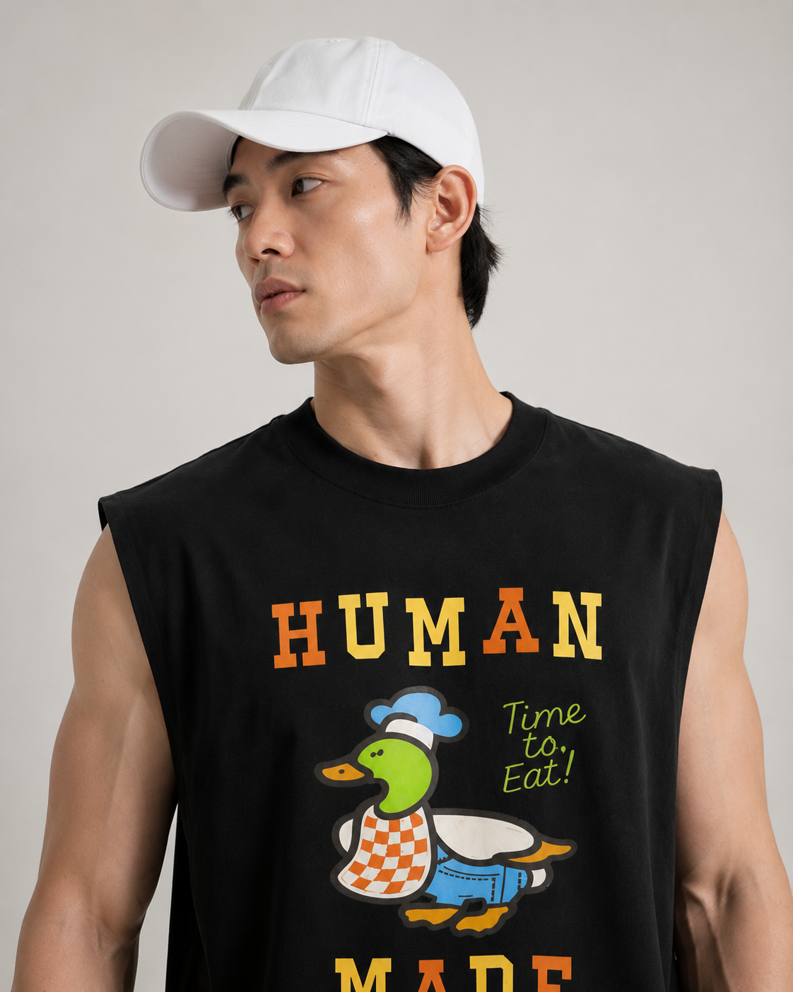 Human Made Duck Black Sleeveless Tee