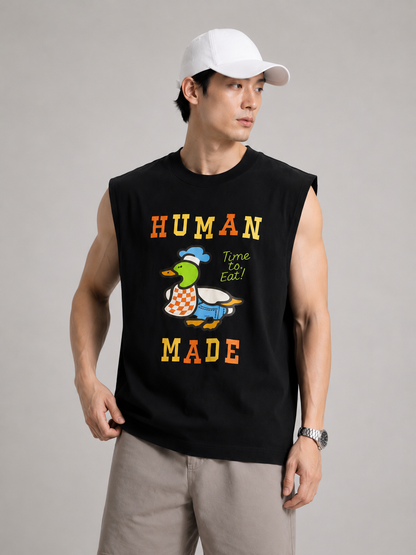 Human Made Duck Black Sleeveless Tee