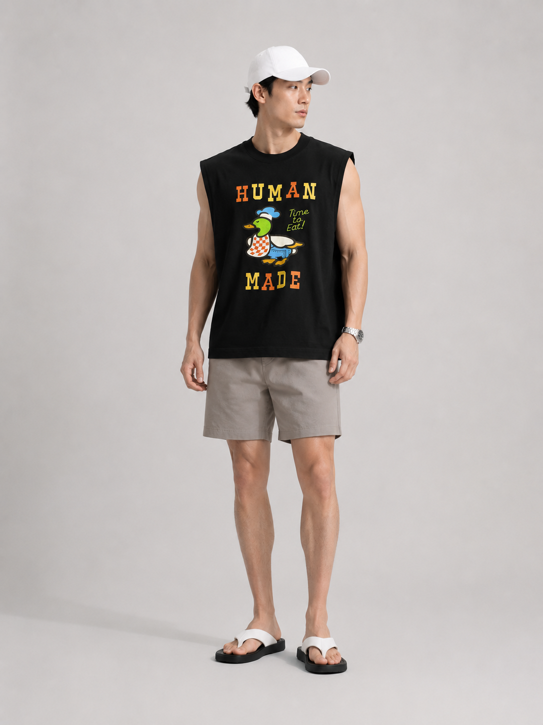Human Made Duck Black Sleeveless Tee
