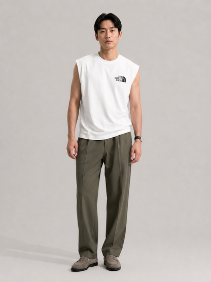 The North Face Mountain Graphic White Sleeveless Tee