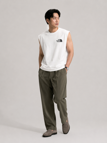 The North Face Mountain Graphic White Sleeveless Tee