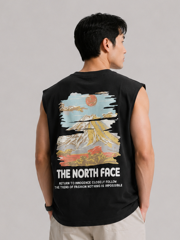 The North Face Mountain Graphic Black Sleeveless Tee