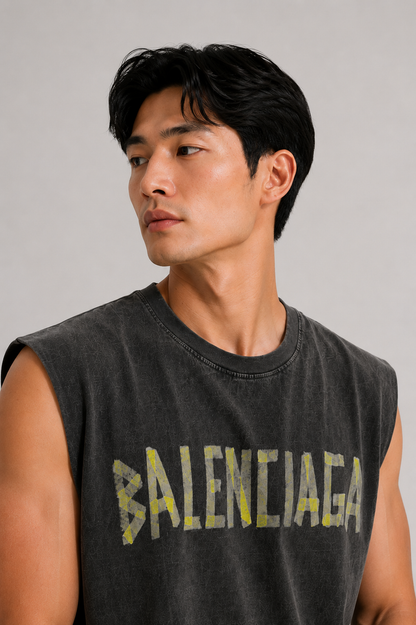 Balenciaga Acid Wash Sleeveless Tee