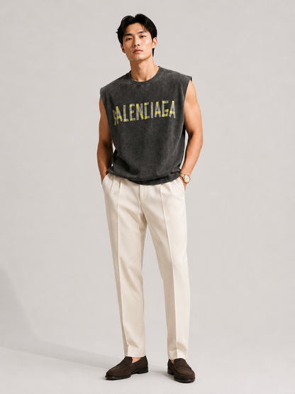 Balenciaga Acid Wash Sleeveless Tee