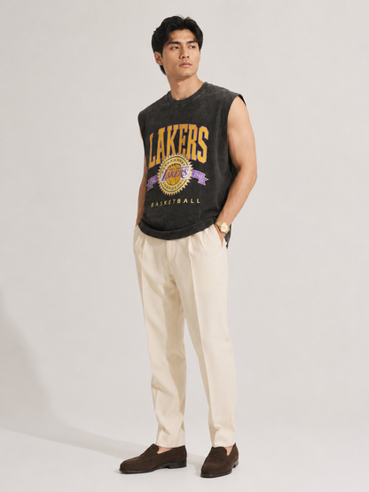 Lakers Acid Wash Sleeveless Tee
