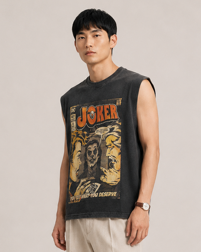 Joker Acid Wash Sleeveless Tee