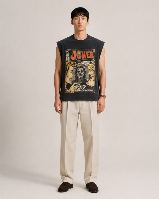 Joker Acid Wash Sleeveless Tee