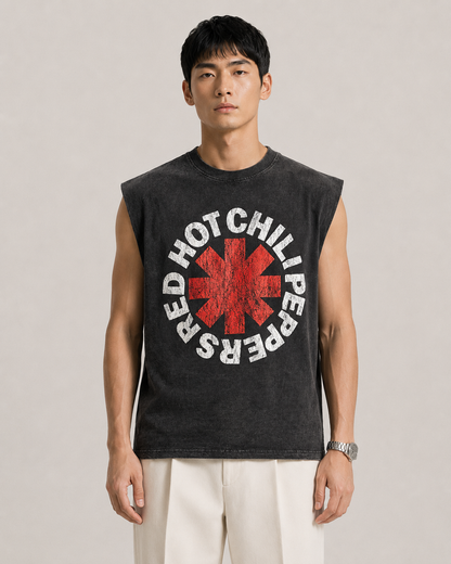 Red Hot Chili Peppers Acid Wash Sleeveless Tee