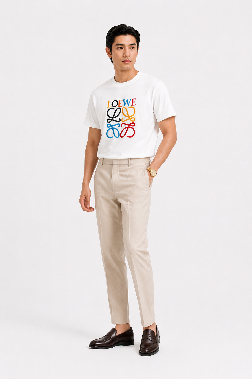 Loewe Anagram Pride White Tee