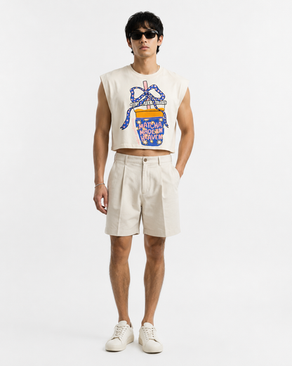 Matcha Made in Heaven Cropped Muscle Tee