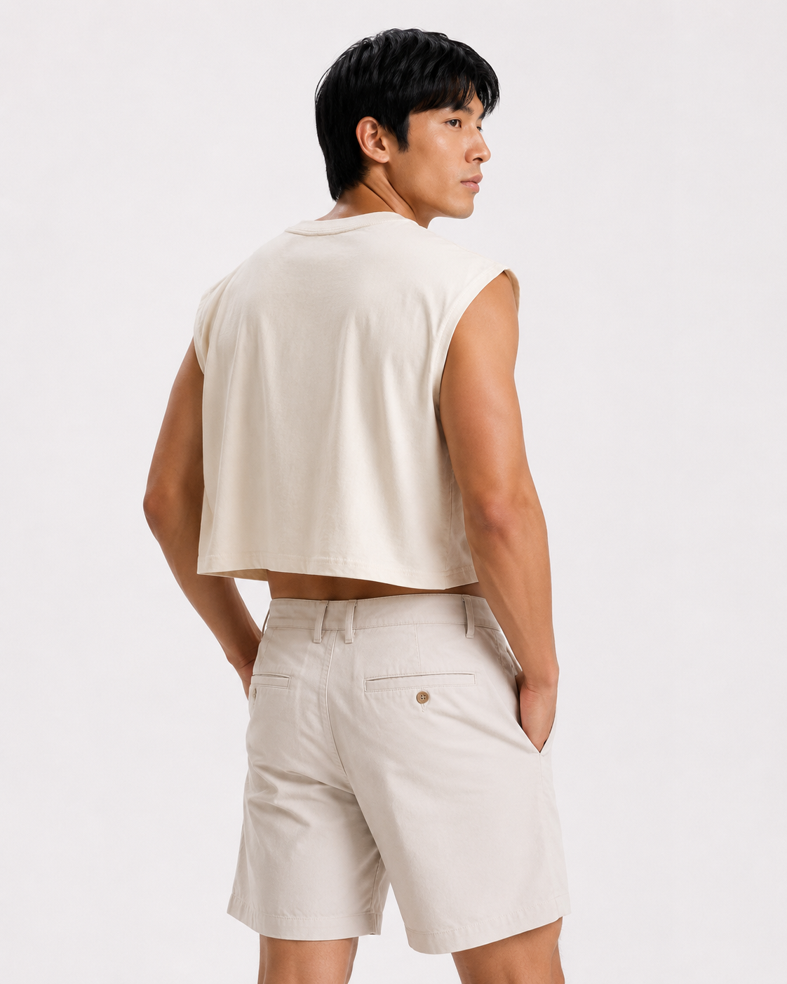 711 & Fuji Cropped Muscle Tee