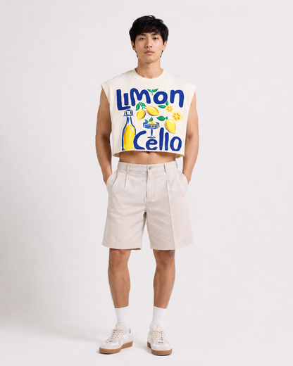 Limoncello Cropped Muscle Tee