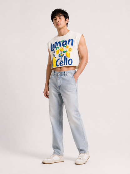 Limoncello Cropped Muscle Tee
