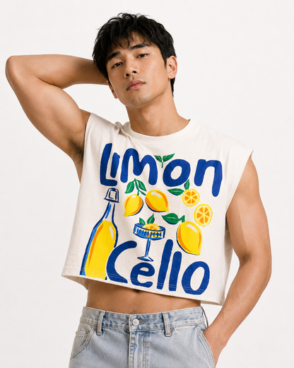 Limoncello Cropped Muscle Tee