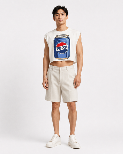 Pepsi Cropped Muscle Tee