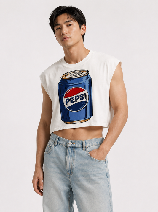 Pepsi Cropped Muscle Tee
