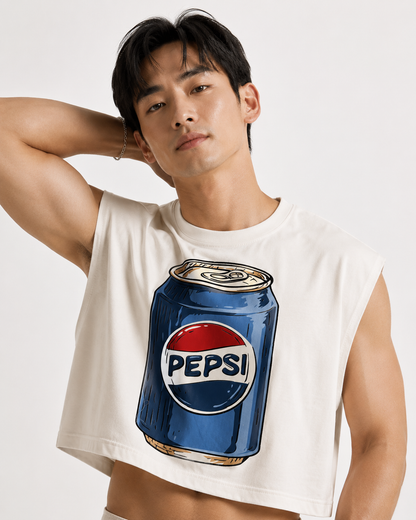 Pepsi Cropped Muscle Tee