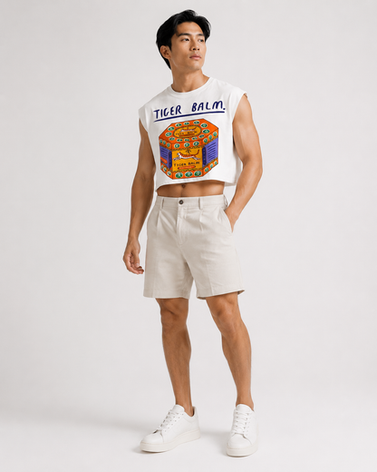Tiger Balm Cropped Muscle Tee