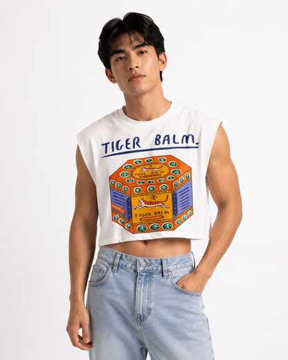 Tiger Balm Cropped Muscle Tee