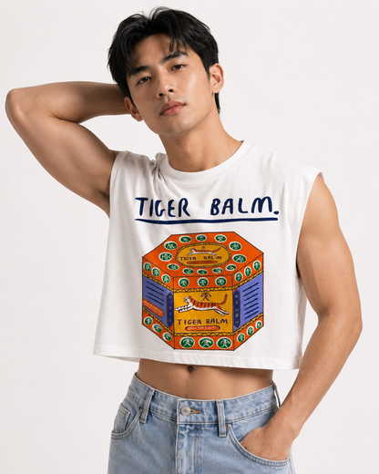 Tiger Balm Cropped Muscle Tee