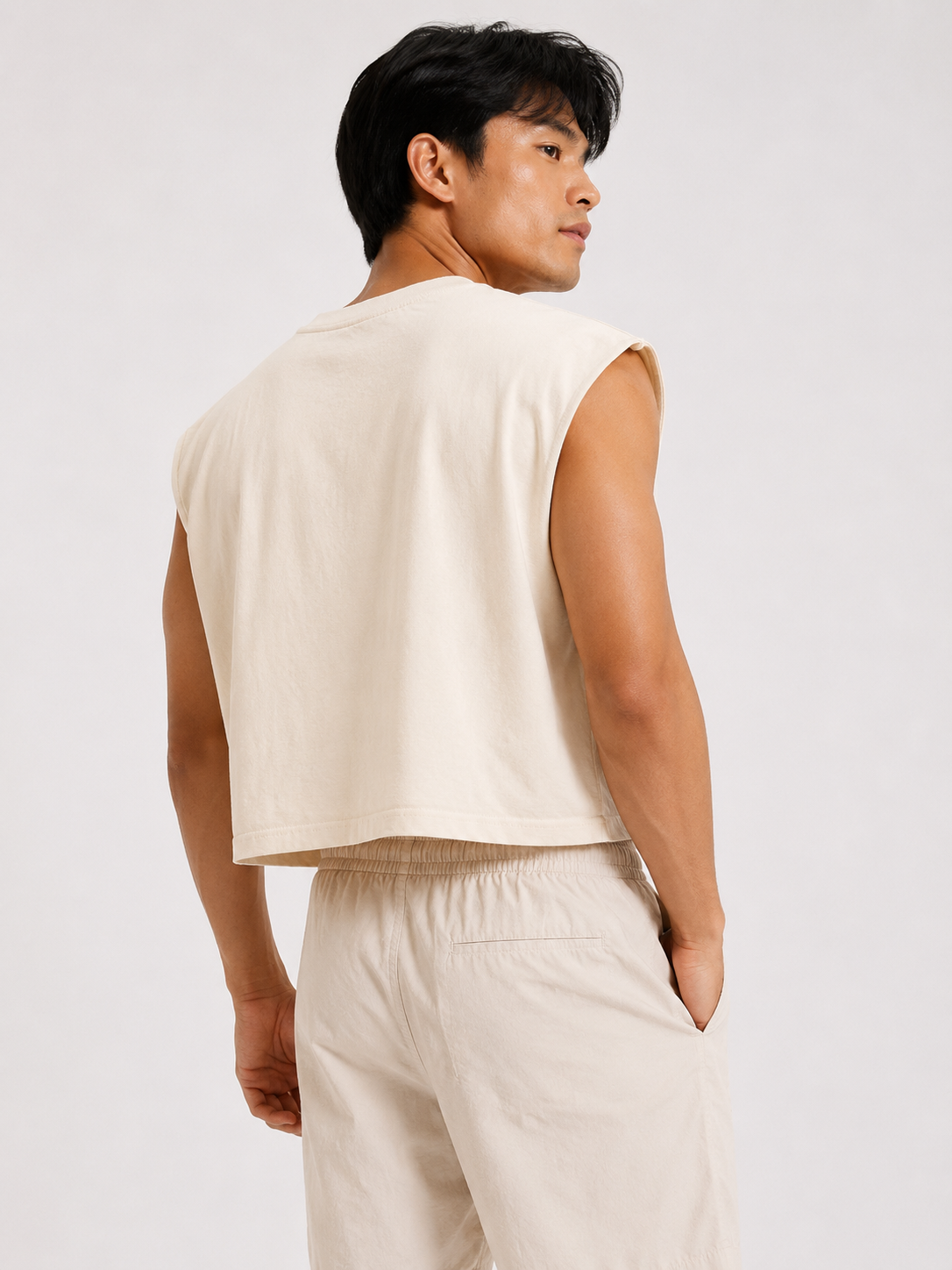Spiritually Exploded Popcorn Classic Cropped Muscle Tee