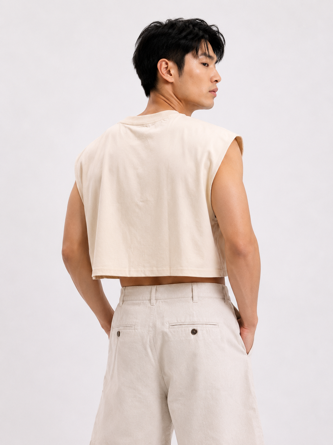 Bangkok Flames Cropped Muscle Tee