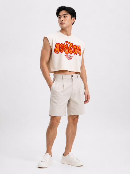 Muay Thai Cropped Muscle Tee
