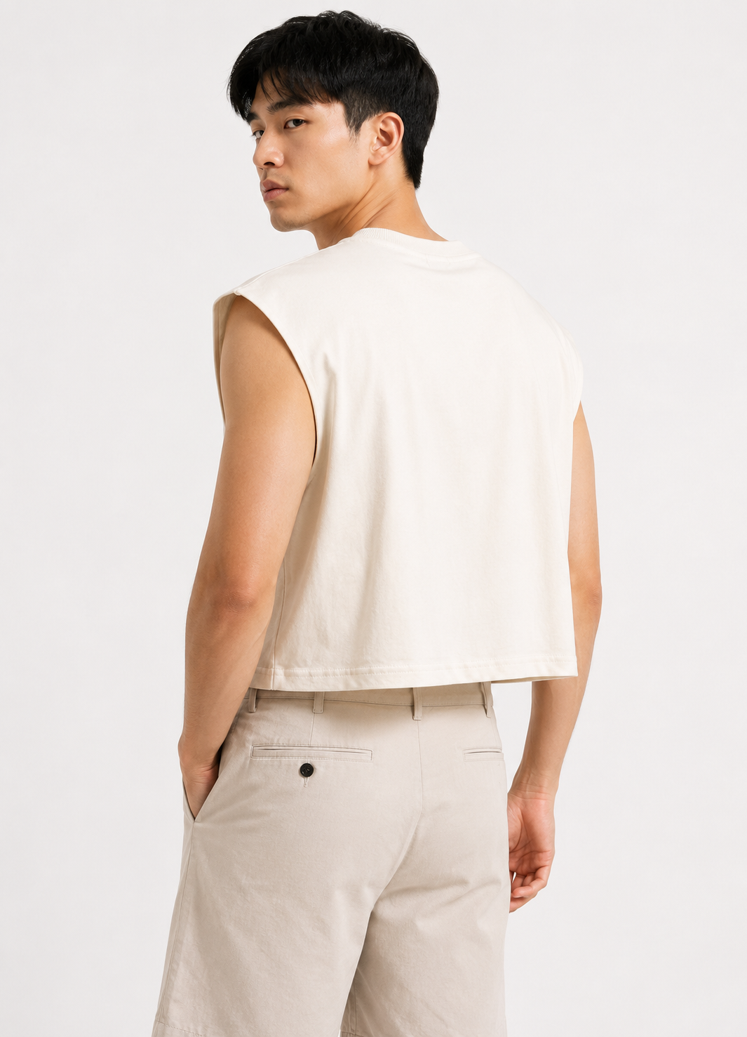 New York Classic Cropped Muscle Tee