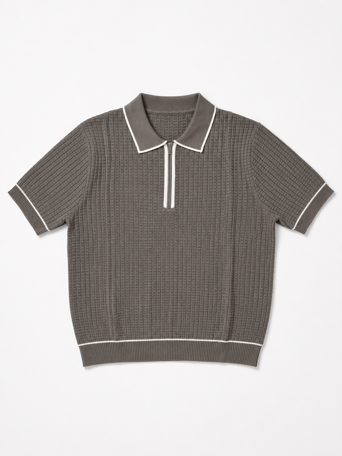 Slate Riviera Knitted Polo