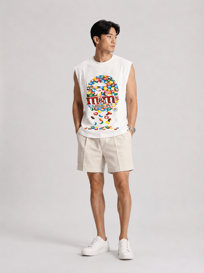 BAPE x M&M's White Sleeveless Tee