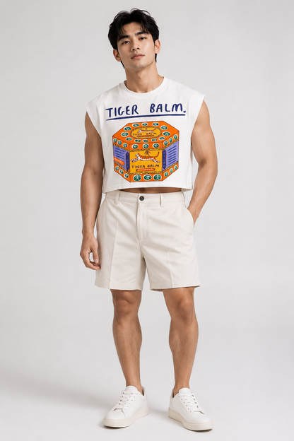 Tiger Balm Cropped Muscle Tee