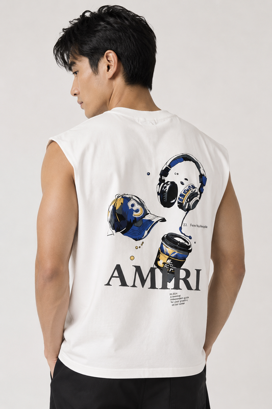 AMIRI Essentials Muscle Tee — White