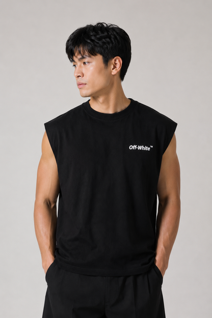 Off-White Love Kaws Muscle Tee — Black