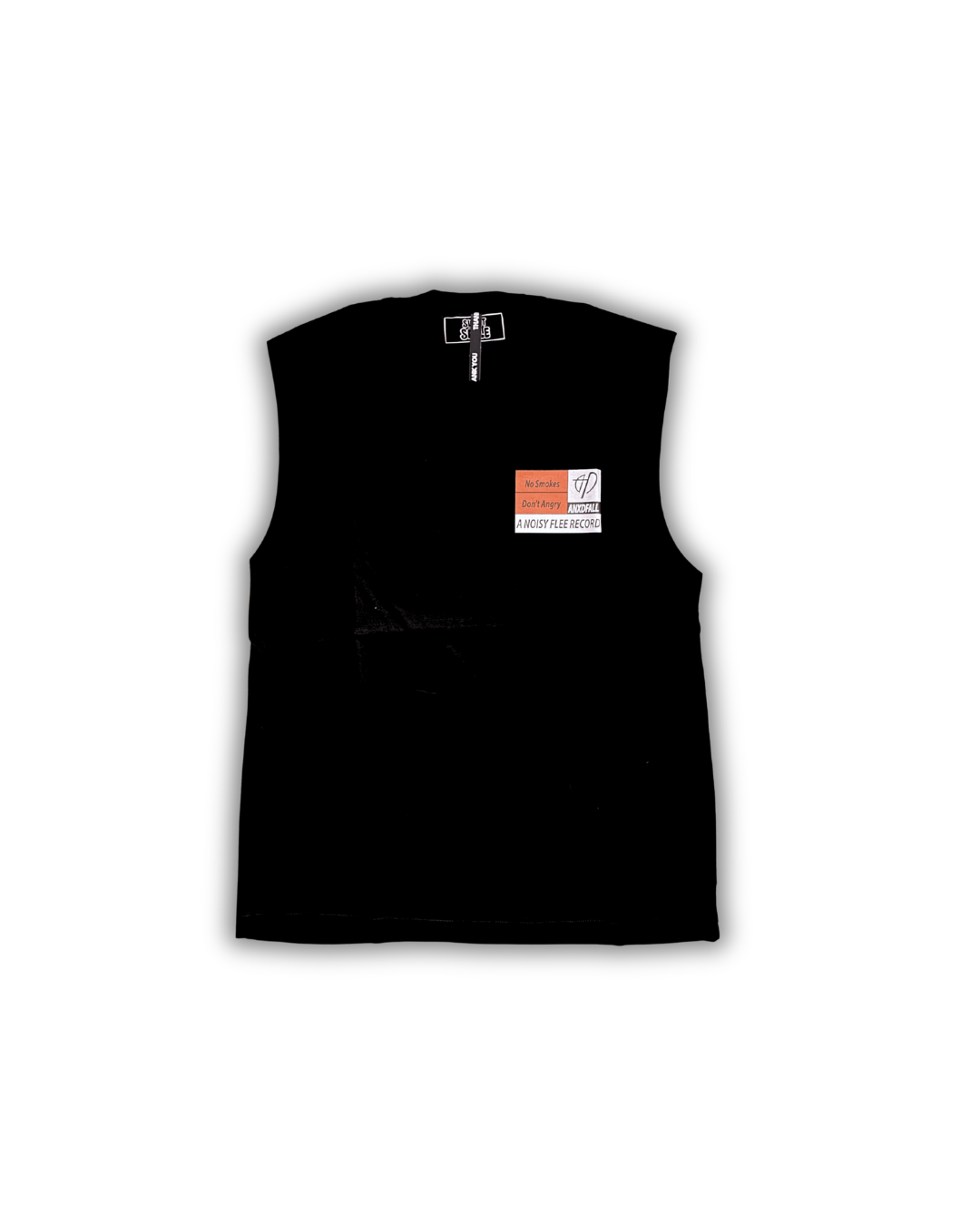 Anxdafall Patch Muscle Tee — Black