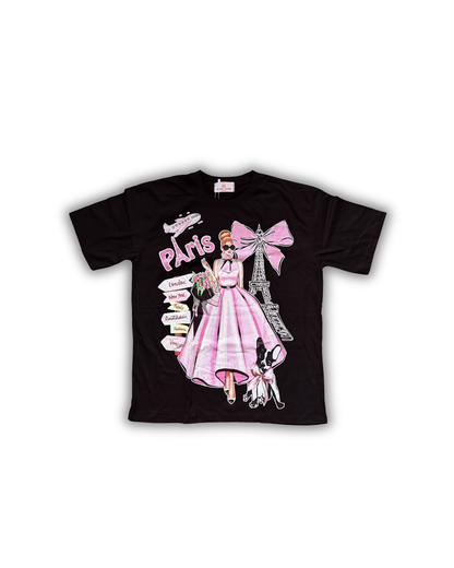 Paris Graphic Tee — Black