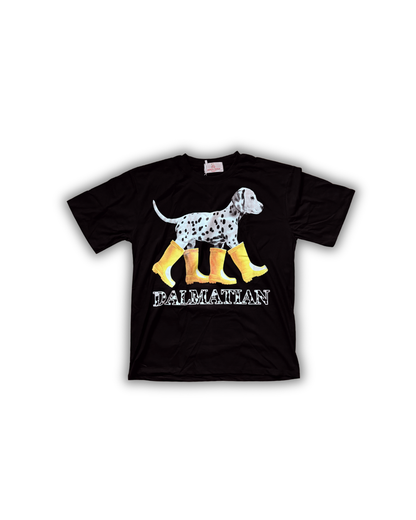 Dalmatian Graphic Tee — Black