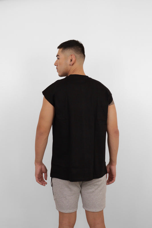 Black Citron Graphic Muscle Tee