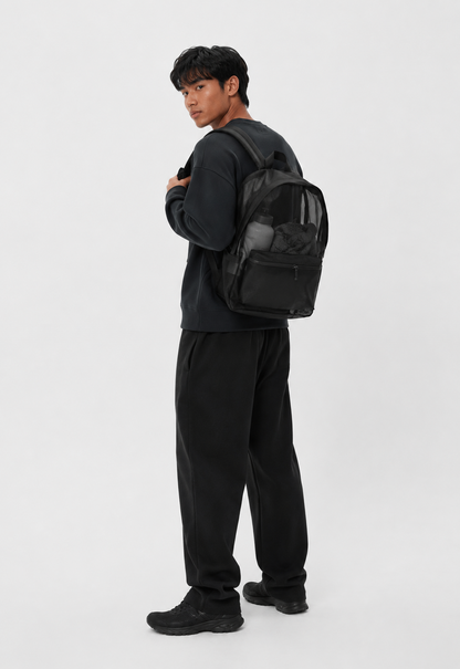 Black Alo Inspired Sheer Backpack