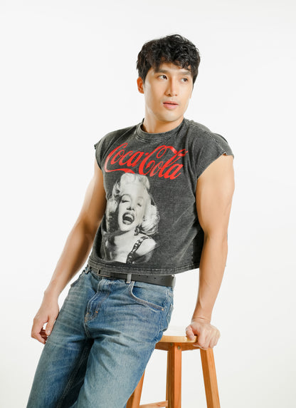 Coca Cola Muse Cropped Muscle Tee