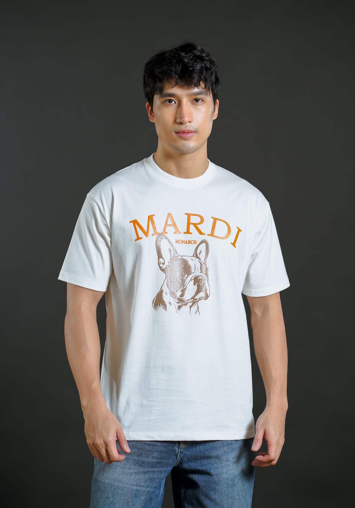 Mardi Monarch Graphic Tee White