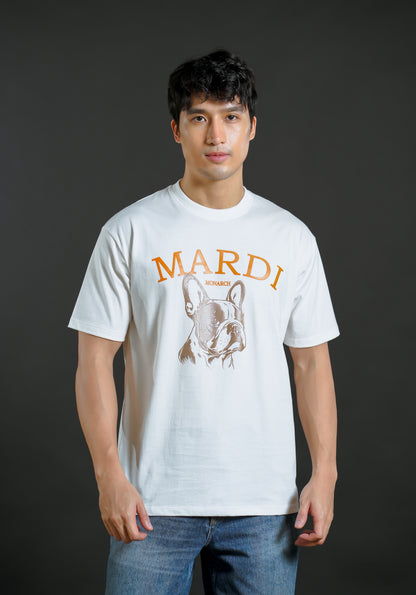 Mardi Monarch Graphic Tee White
