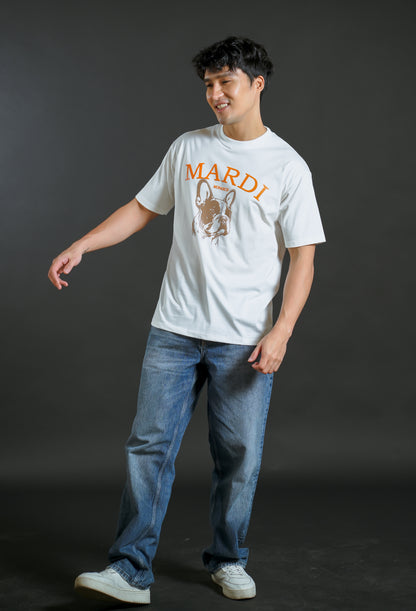 Mardi Monarch Graphic Tee White